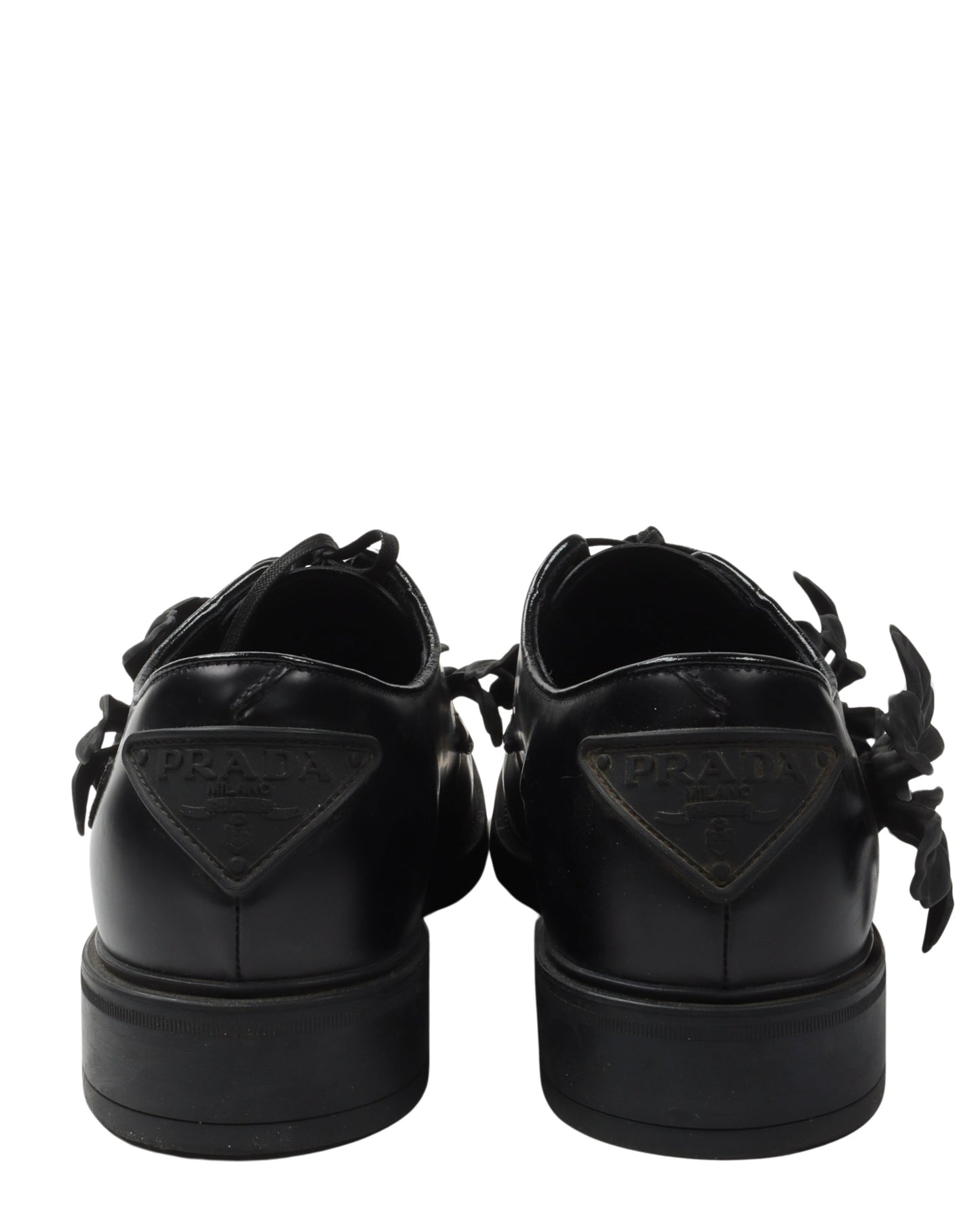 Floral Applique Leather Derby