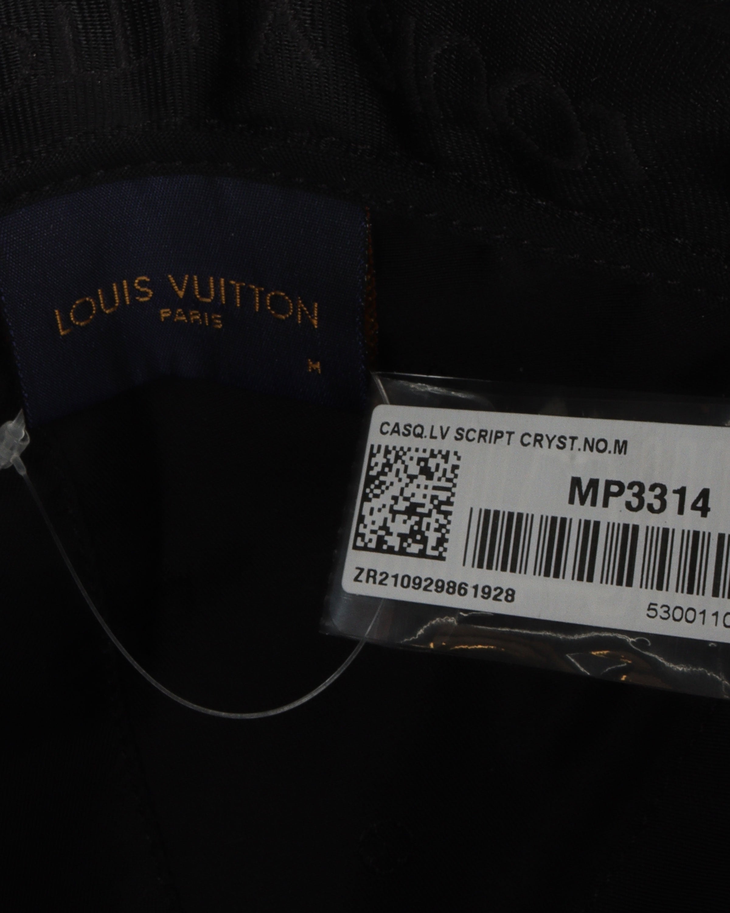 Louis Vuitton LV Script Crystals Cap Black