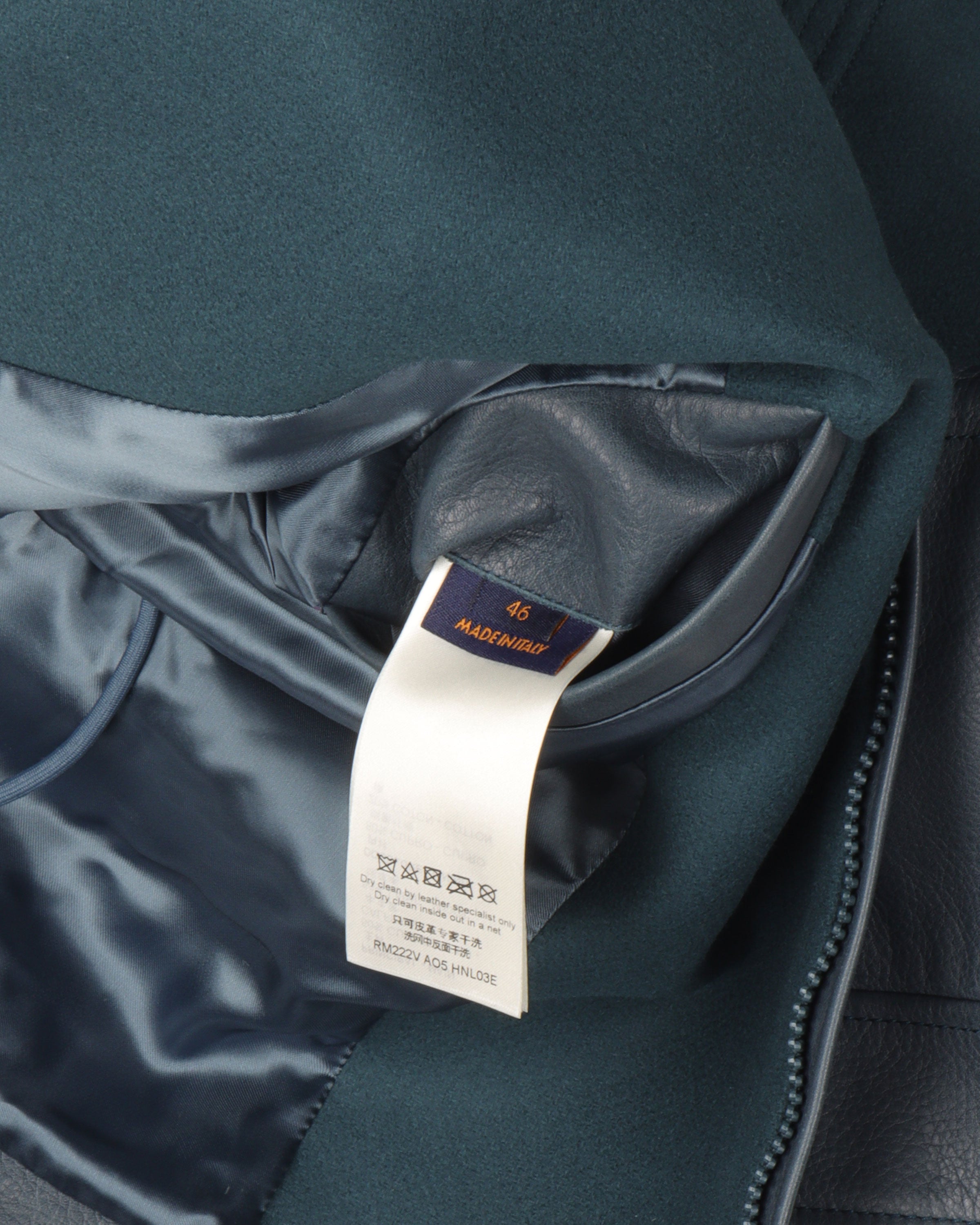 Leather & Wool Blouson Jacket