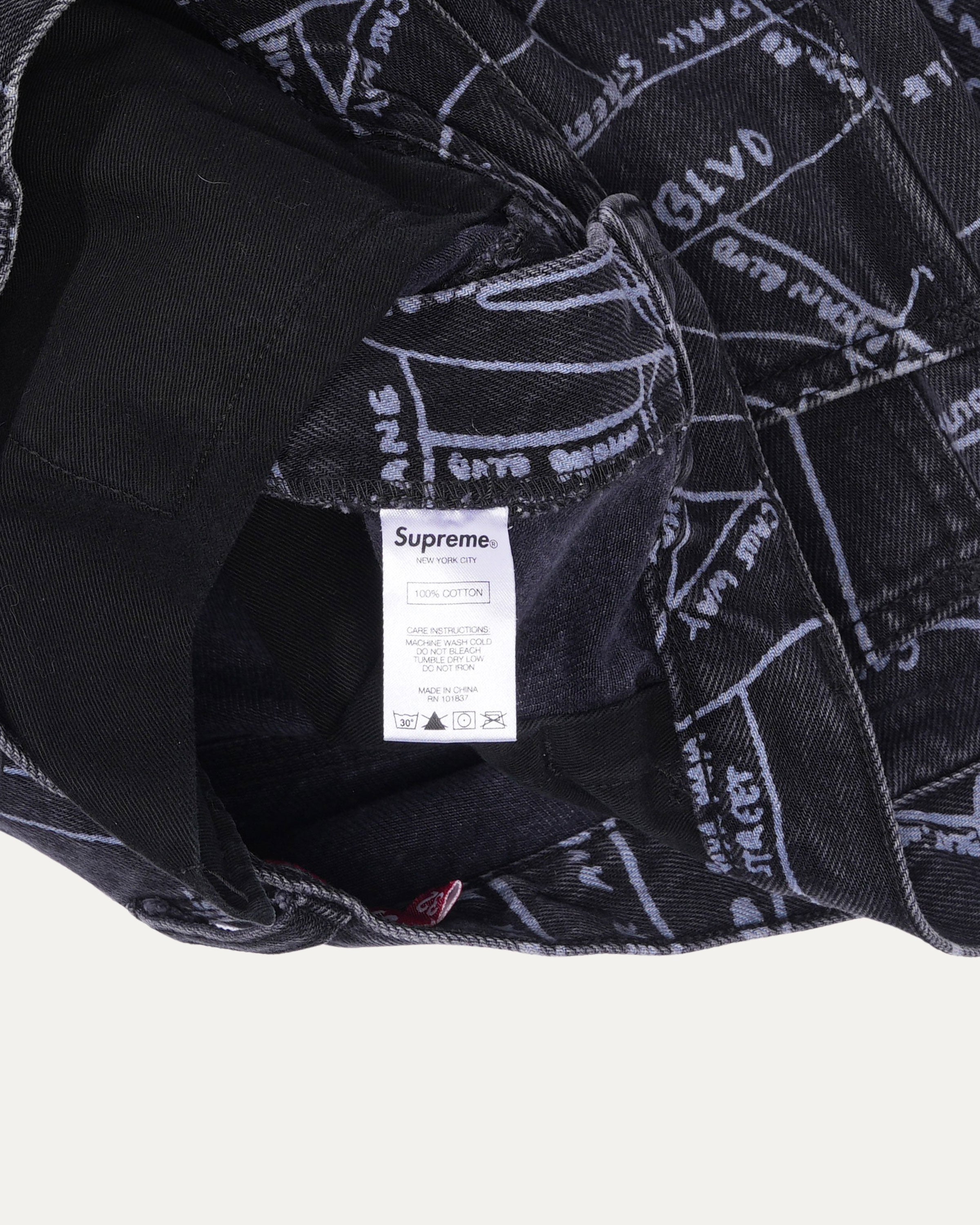 Supreme gonz map denim tote on sale