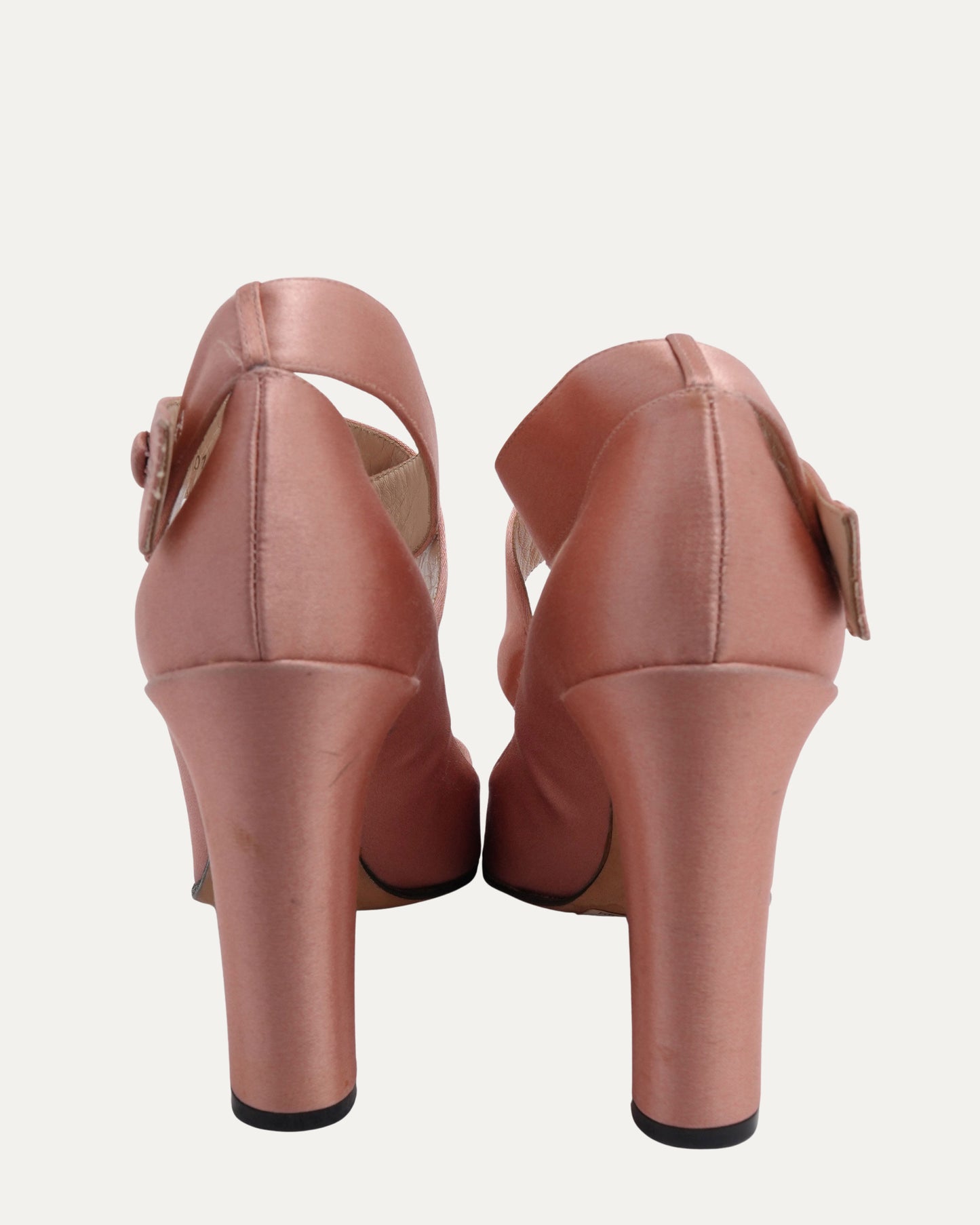Tom Ford Era FW 2001 Satin Ballerina Mary Jane Heels