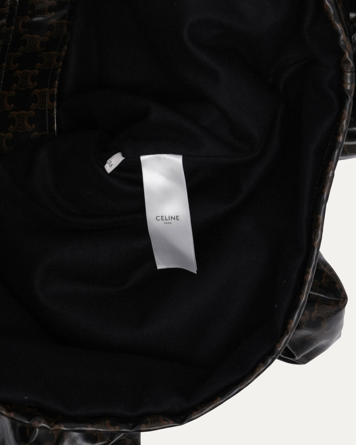 Coated Triomphe Monogram Hooded Jacket