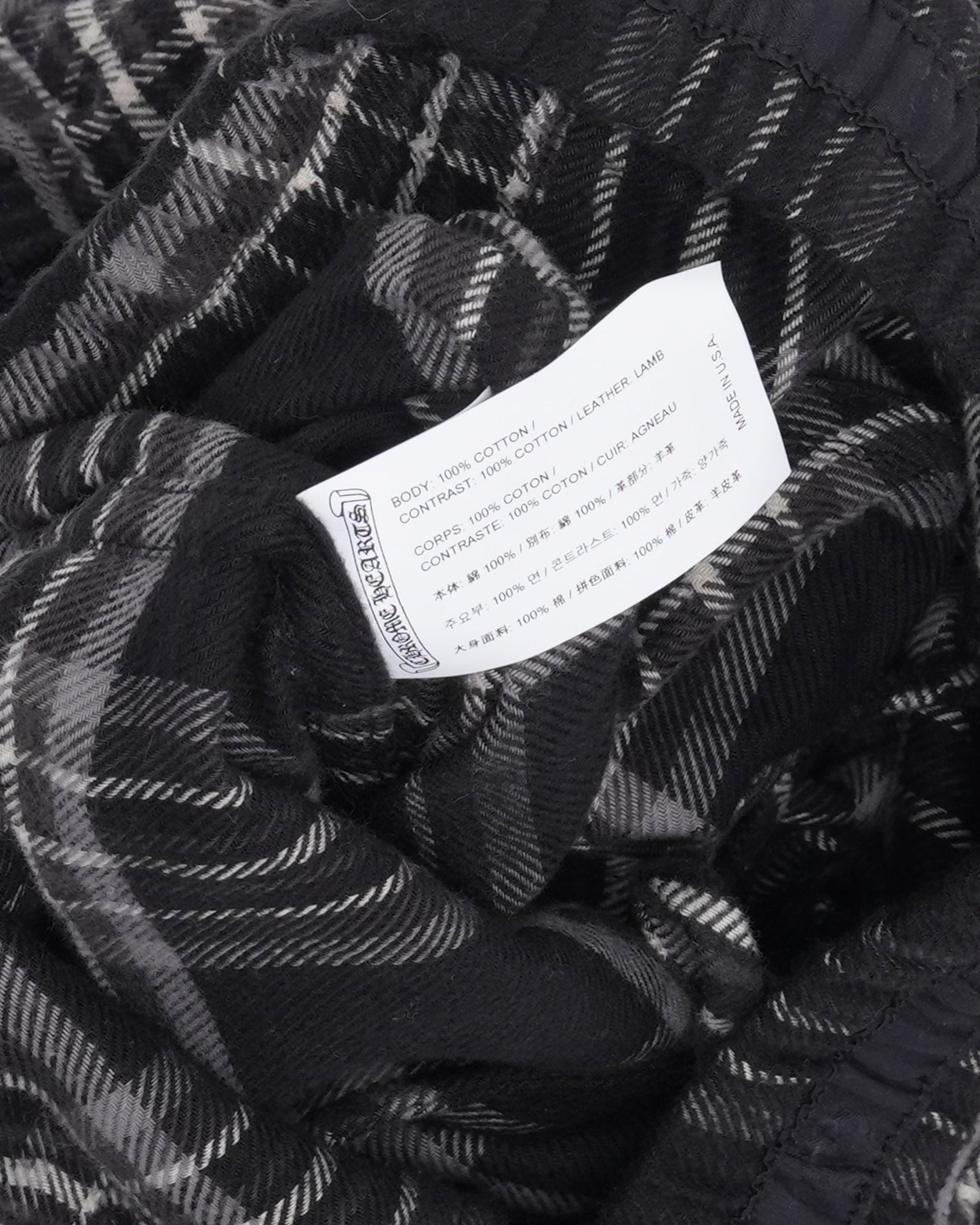After School Cross Patch Flannel Shorts