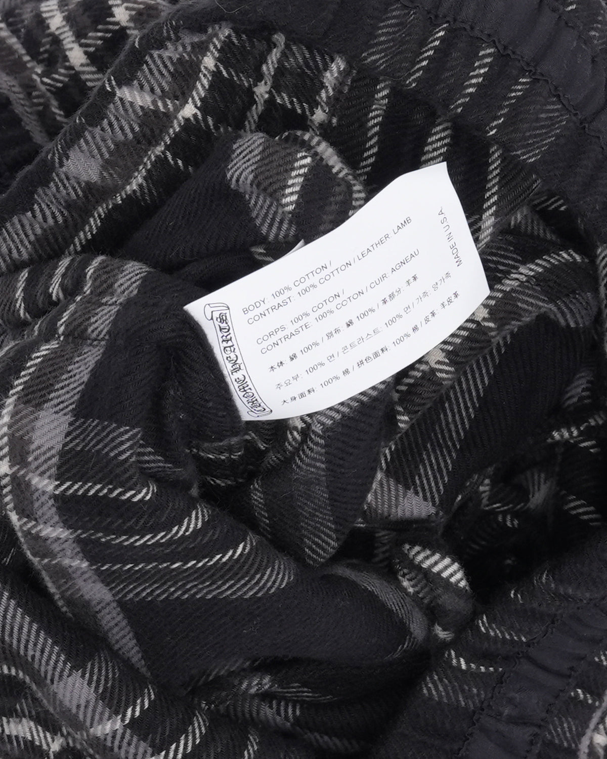 After School Cross Patch Flannel Shorts