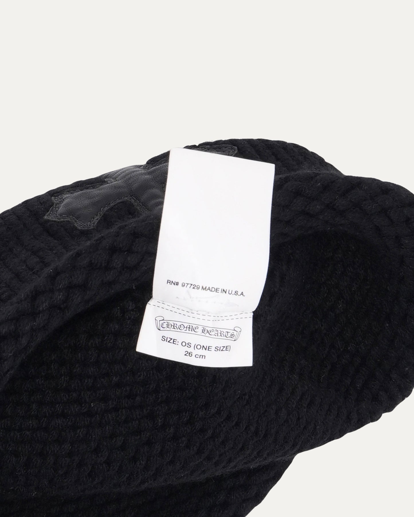 Cashmere Cross Patch Beanie