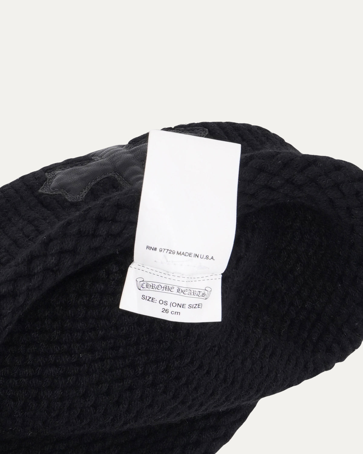 Cashmere Cross Patch Beanie
