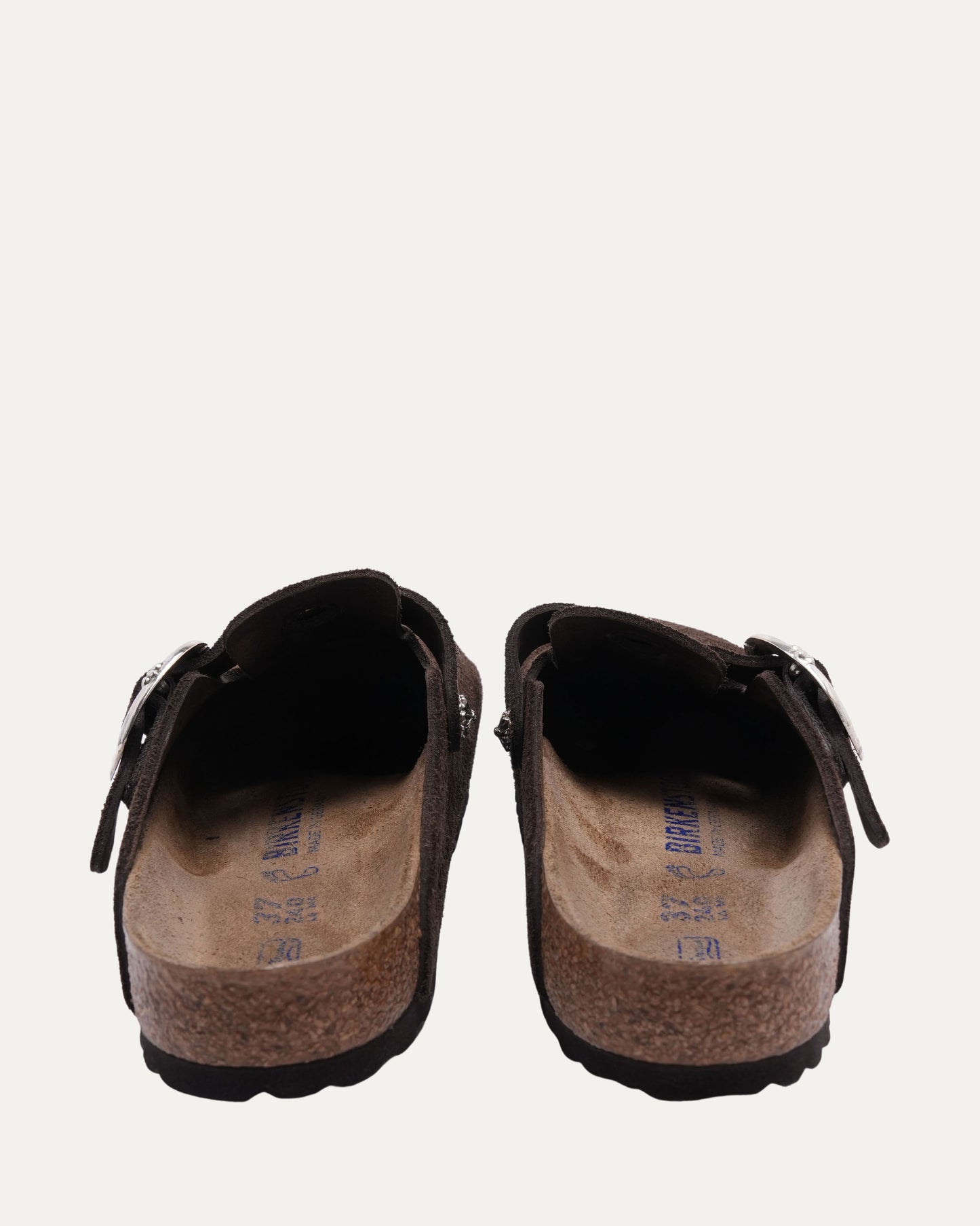Dagger Embellished Birkenstock Boston Suede Mule