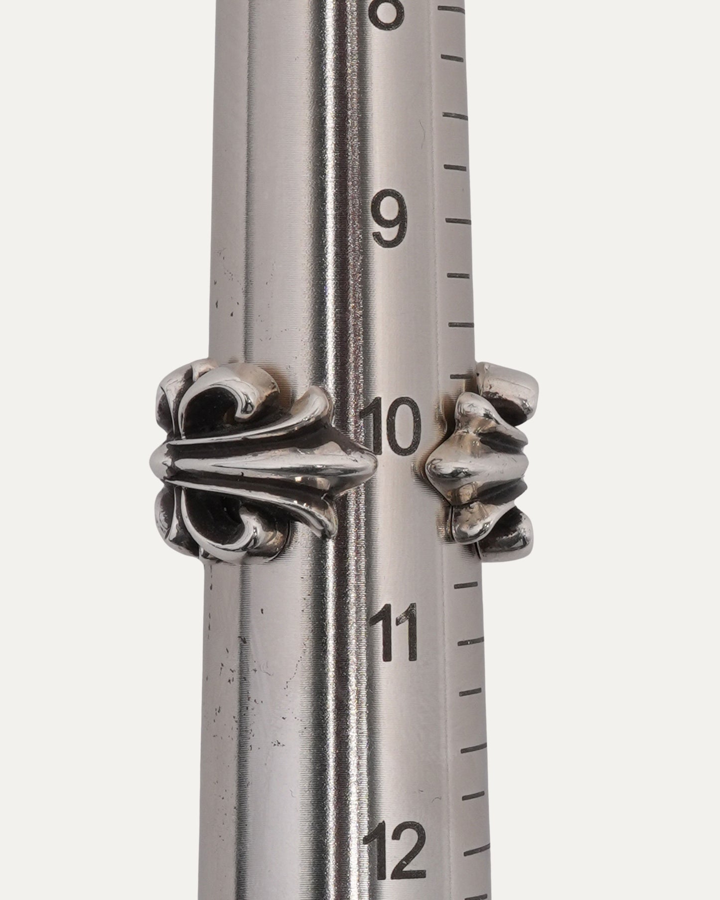 Double Floral Cross Ring