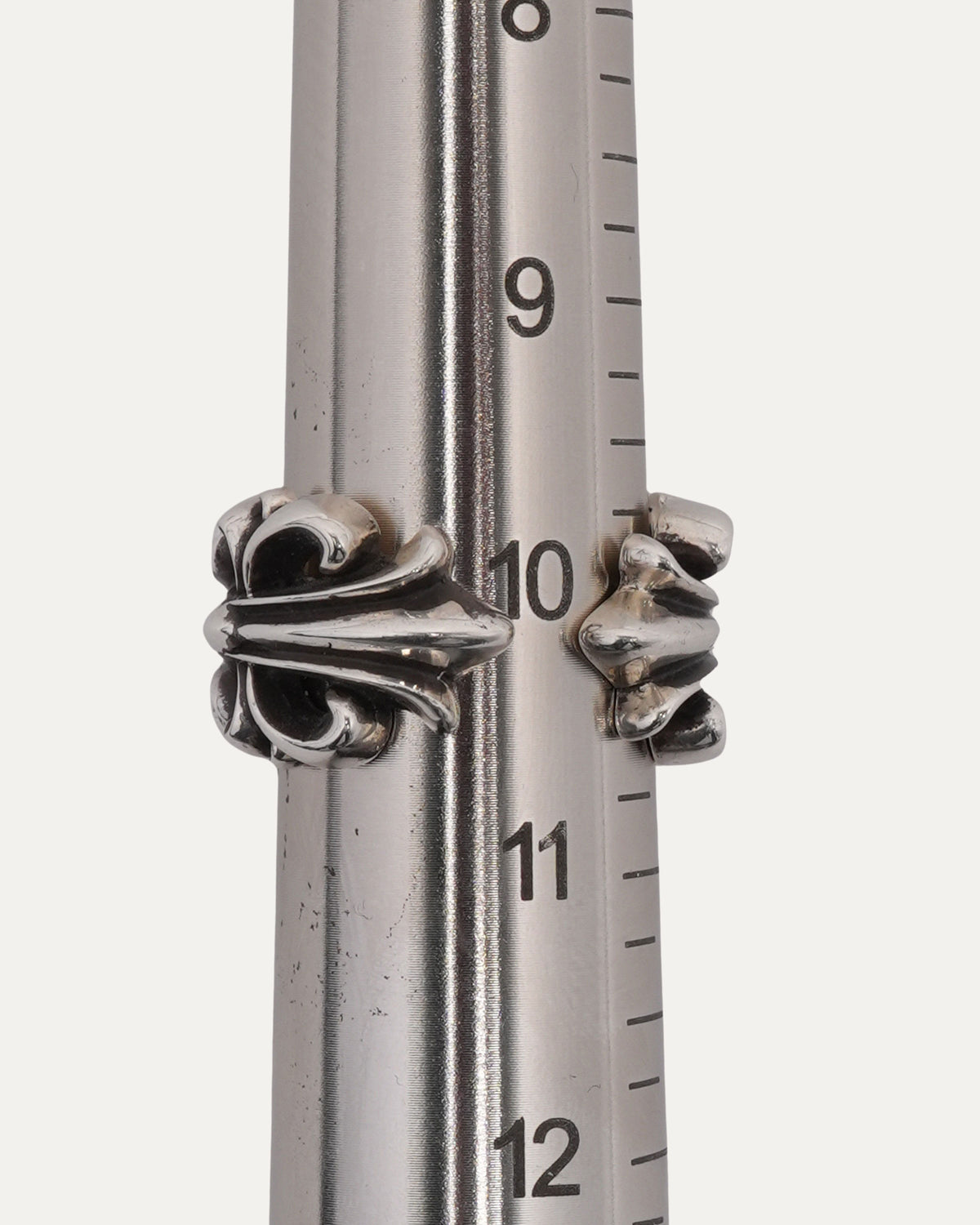 Double Floral Cross Ring