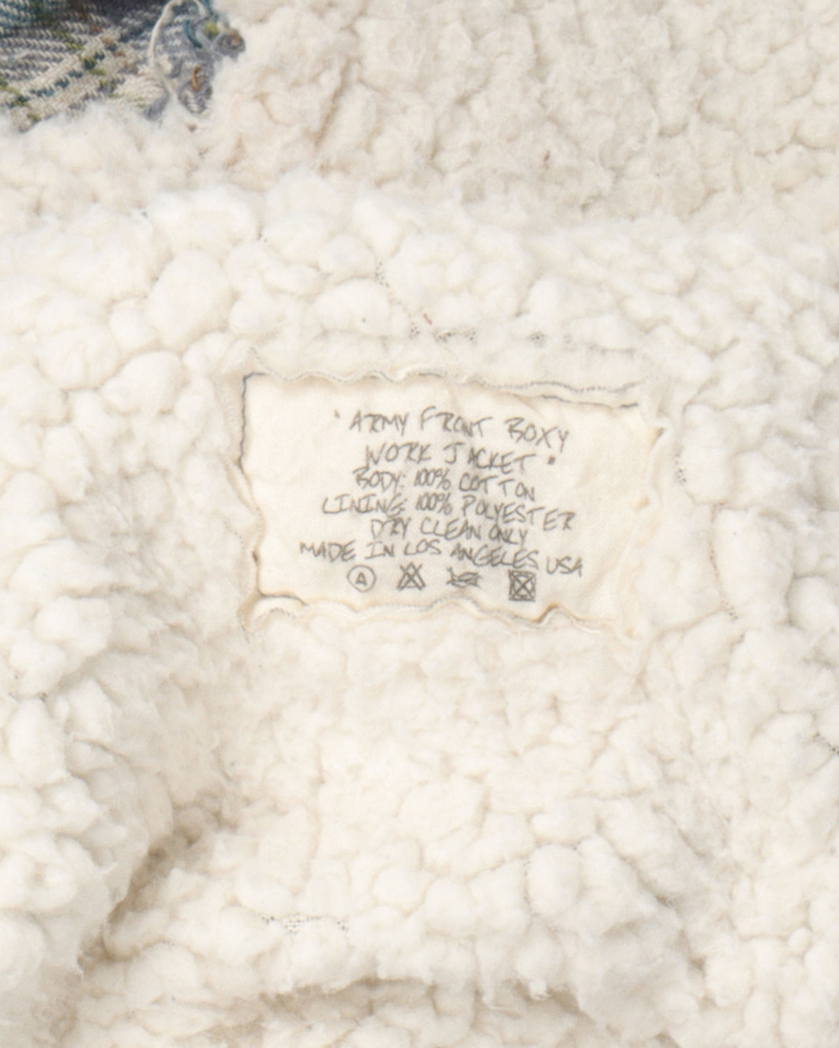 Shearling Flannel Work Jacket