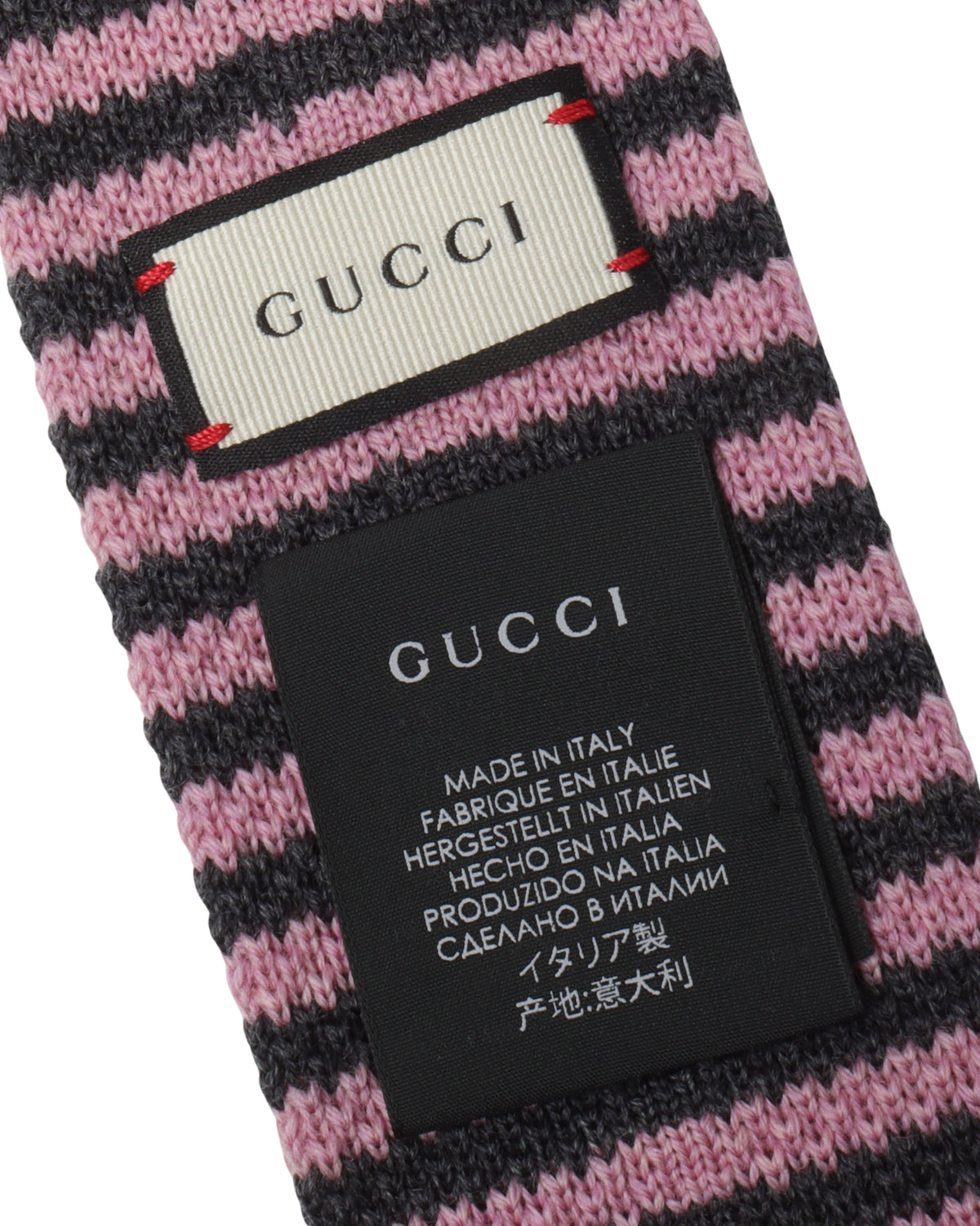 Embroidered Wool Tie