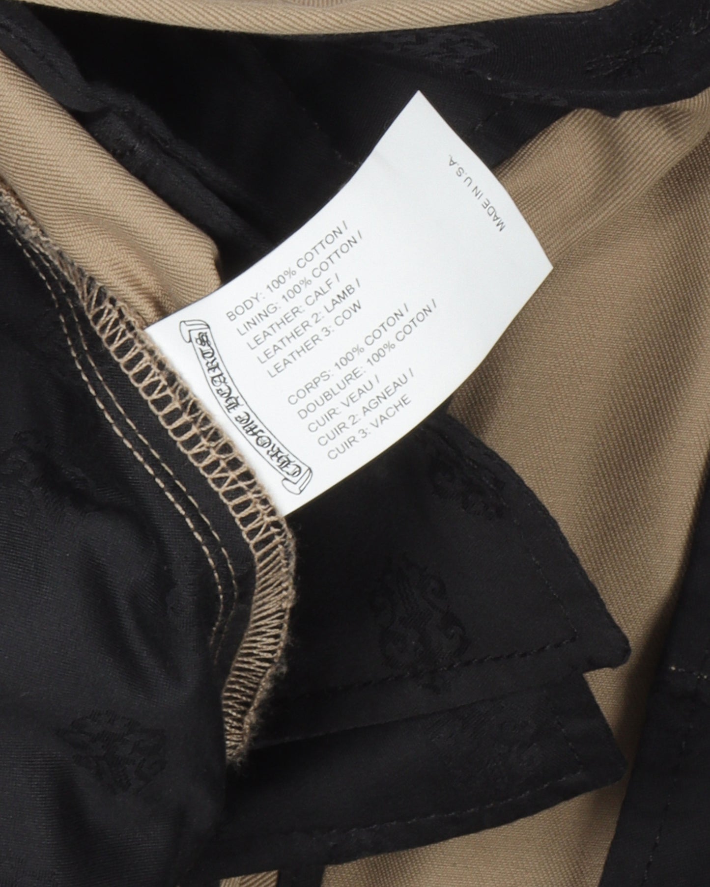 Cross Patch Chino Pants