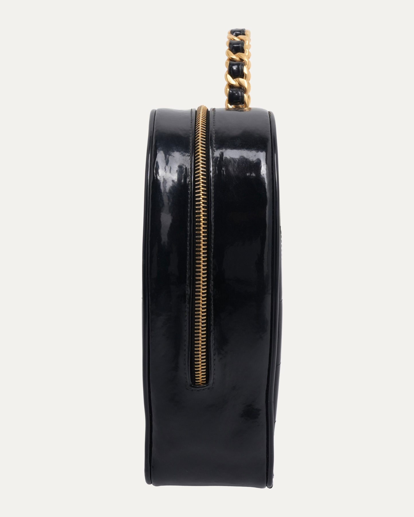 1995 Patent Leather Heart Vanity Bag