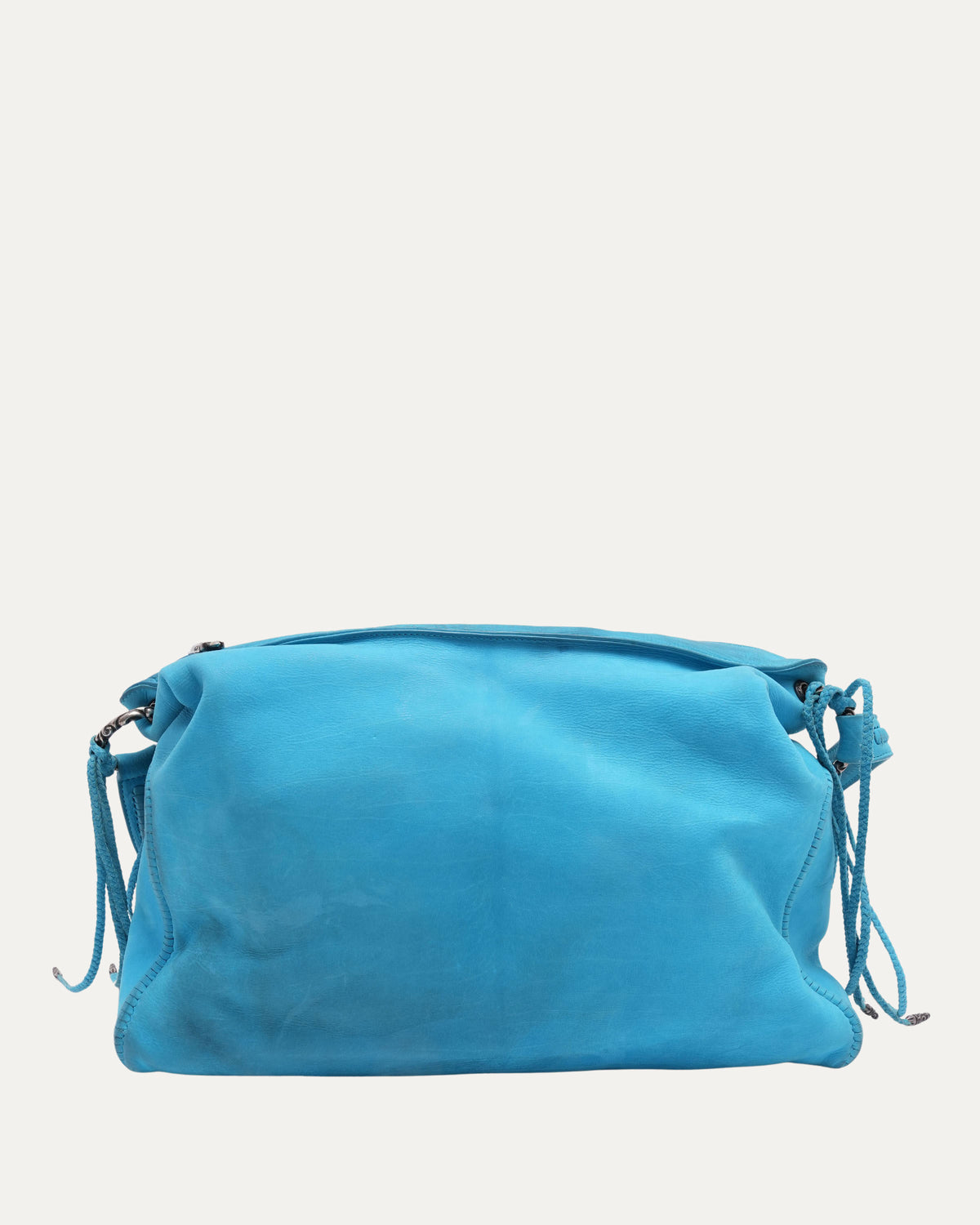 Embellished Fleur Patch Tassel Hobo Bag