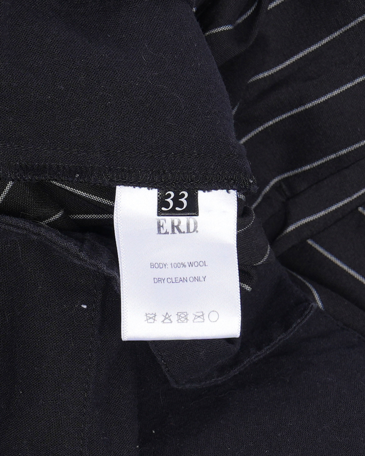 Pinstripe Wool Suspender Trousers