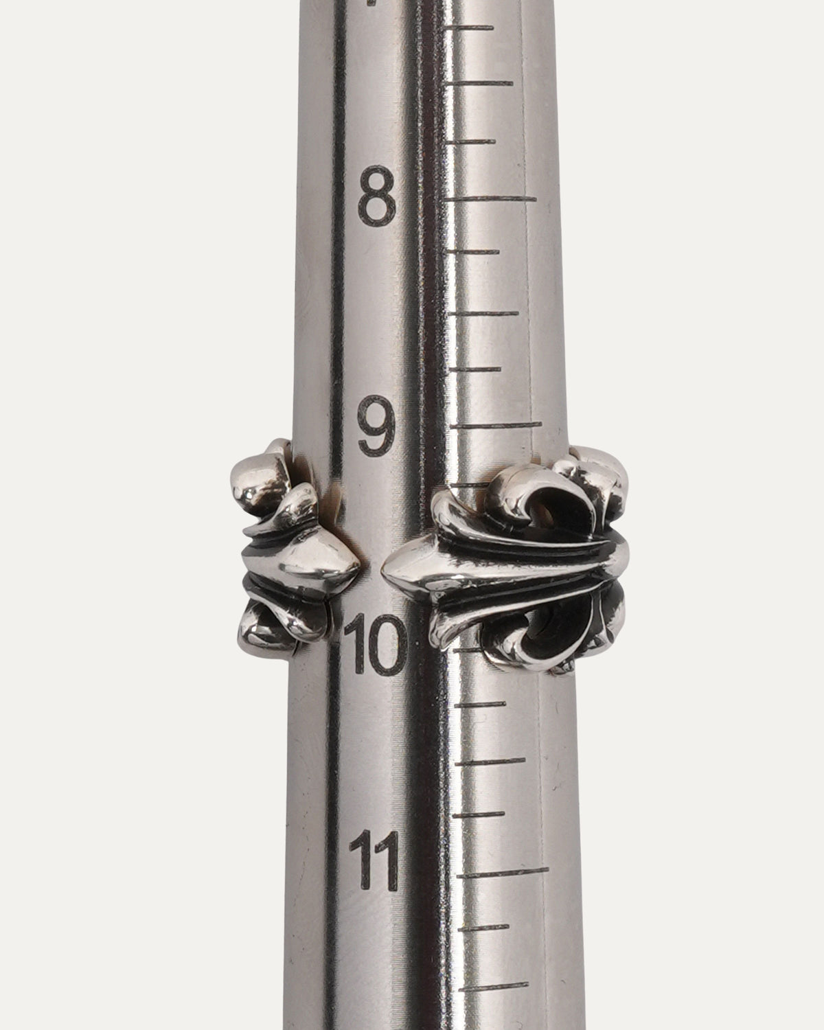 Double Floral Cross Ring