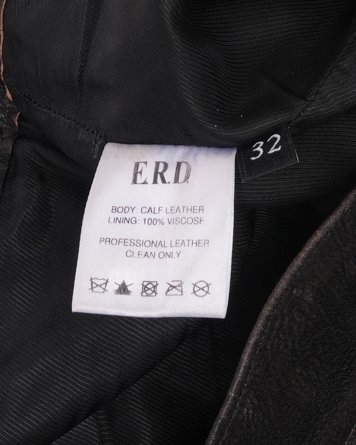 Crust Repaired Leather Flare Jeans