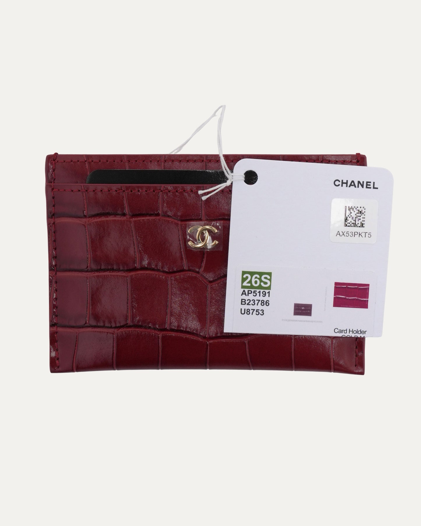 Crocodile Embossed Card Holder