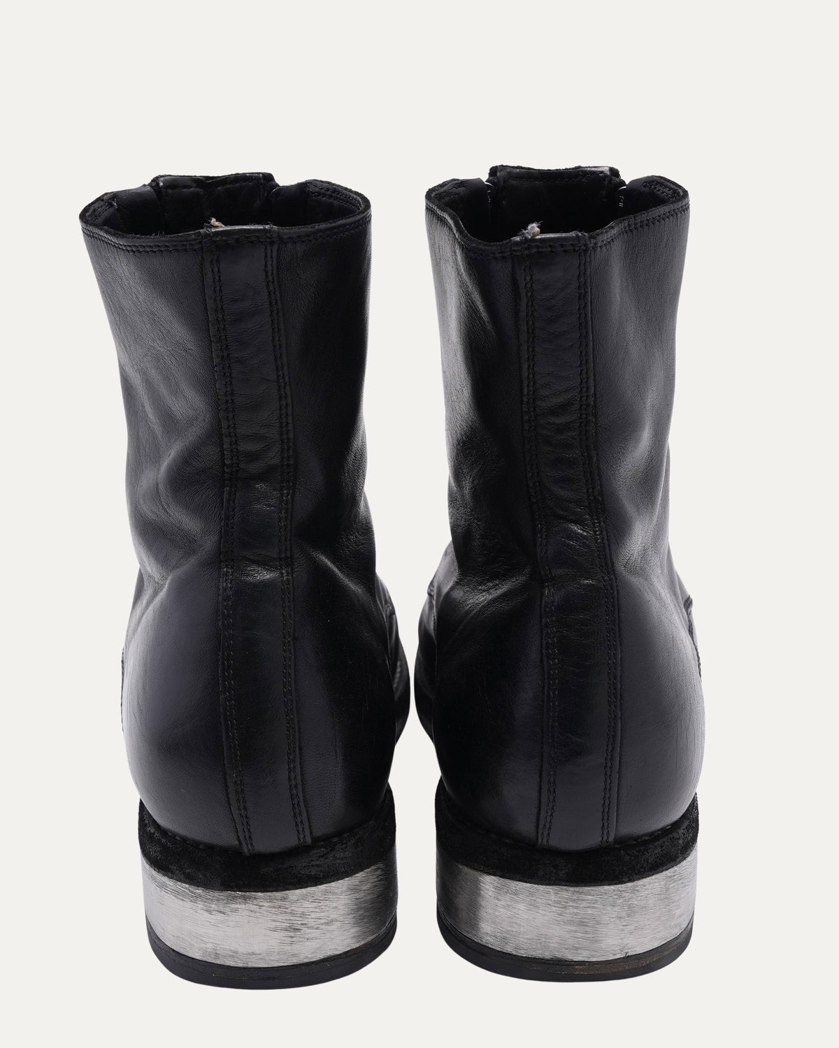 GR07FZI Full Grain Leather Double Front Zip Boots