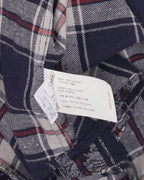 Cross Patch Monogram Loose Ends Flannel Shirt