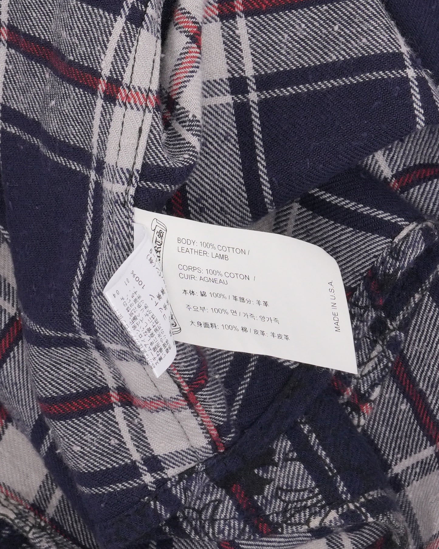 Cross Patch Monogram Loose Ends Flannel Shirt