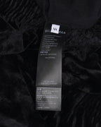 Velour Rhinestone Logo Zip-Up Hoodie