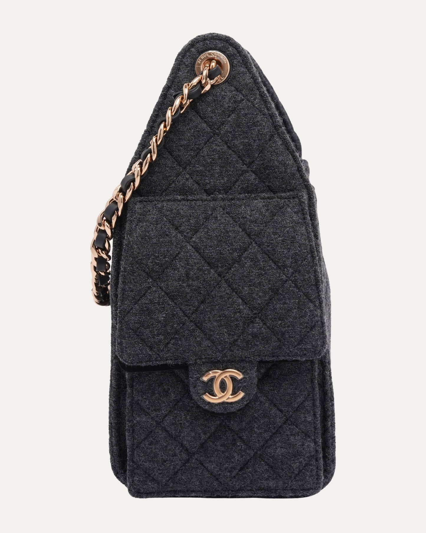 Felt Quilted Mini 25 Hobo Bag