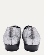 Silver Glitter Oxford Derbys