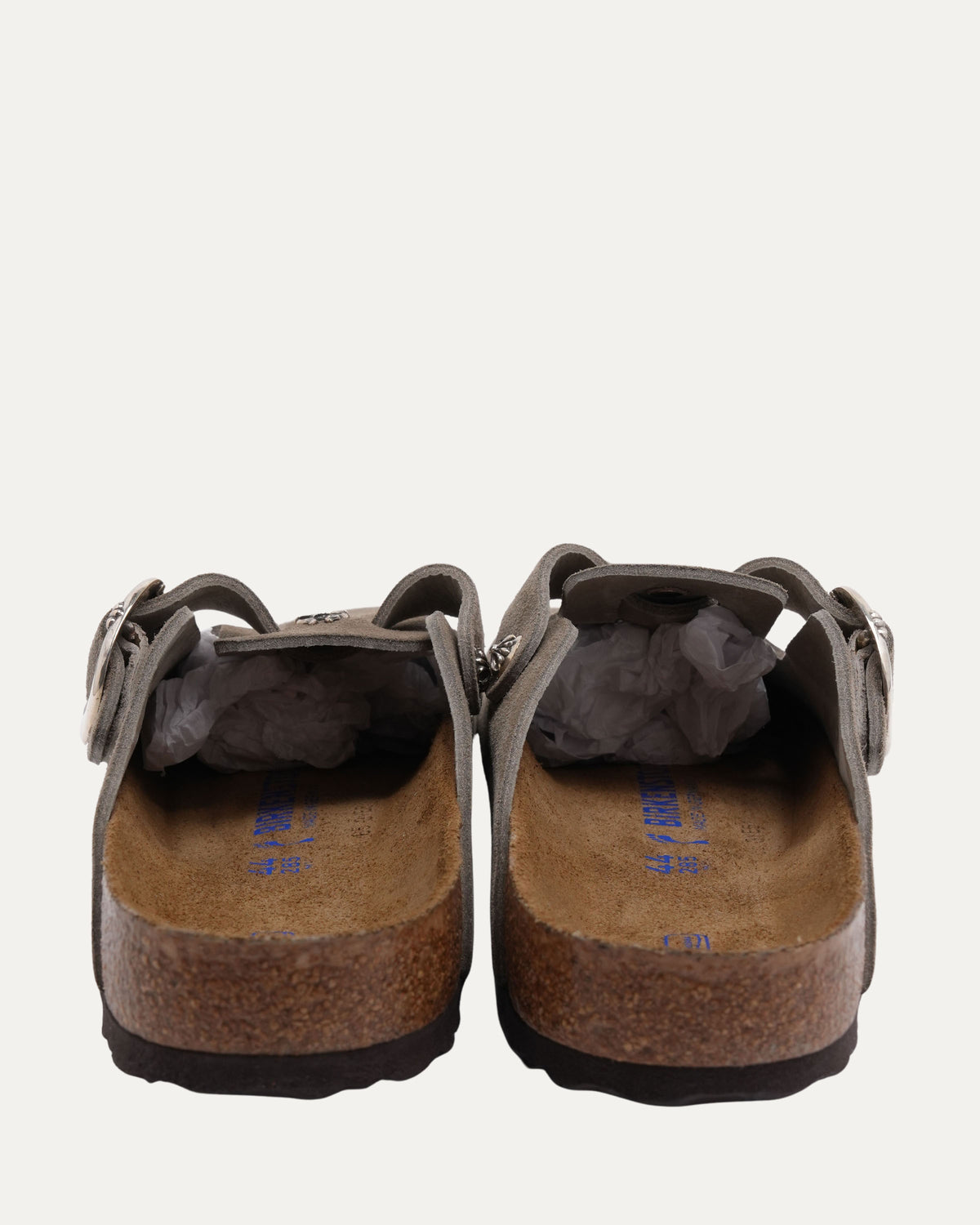 Dagger Embellished Birkenstock Boston Suede Mule