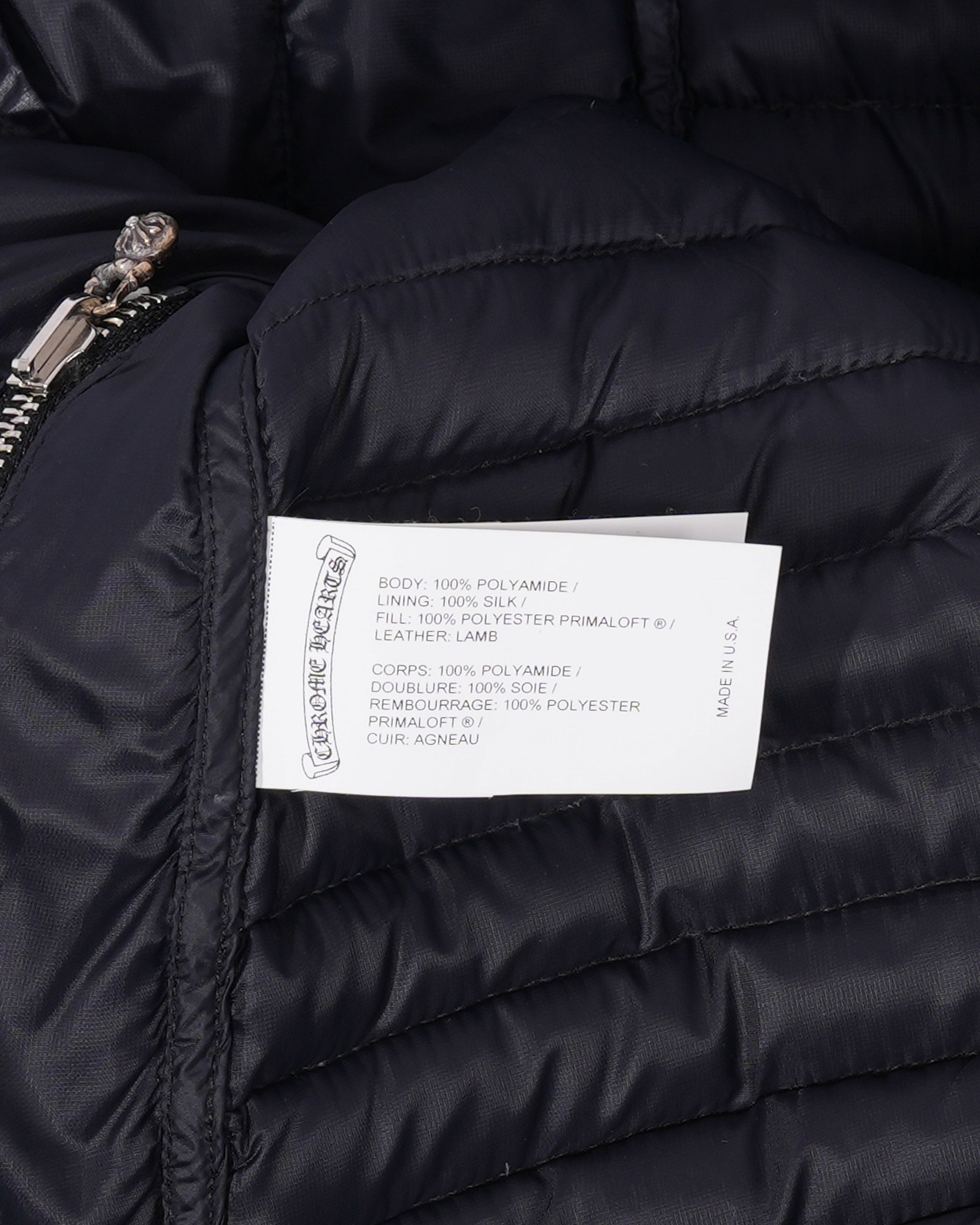 Cross Patch Puffer Down Shirt Jacket