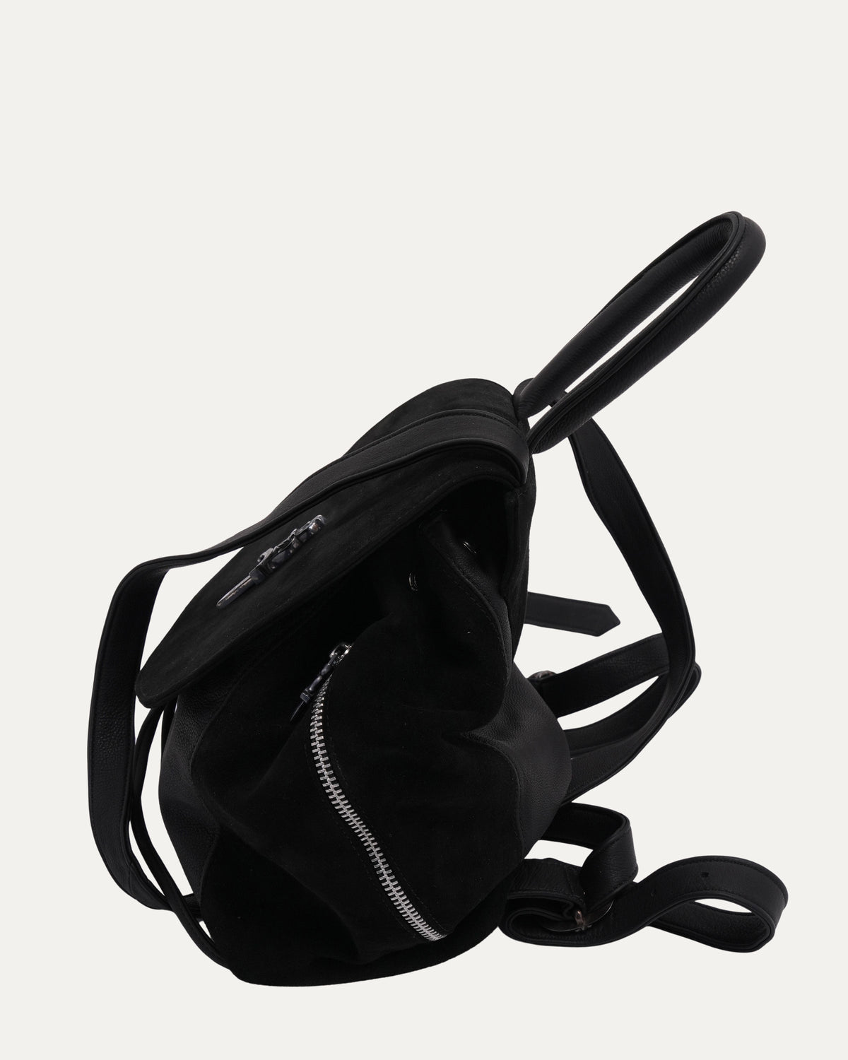 Dagger Embellished Suede Leather Iggy Backpack