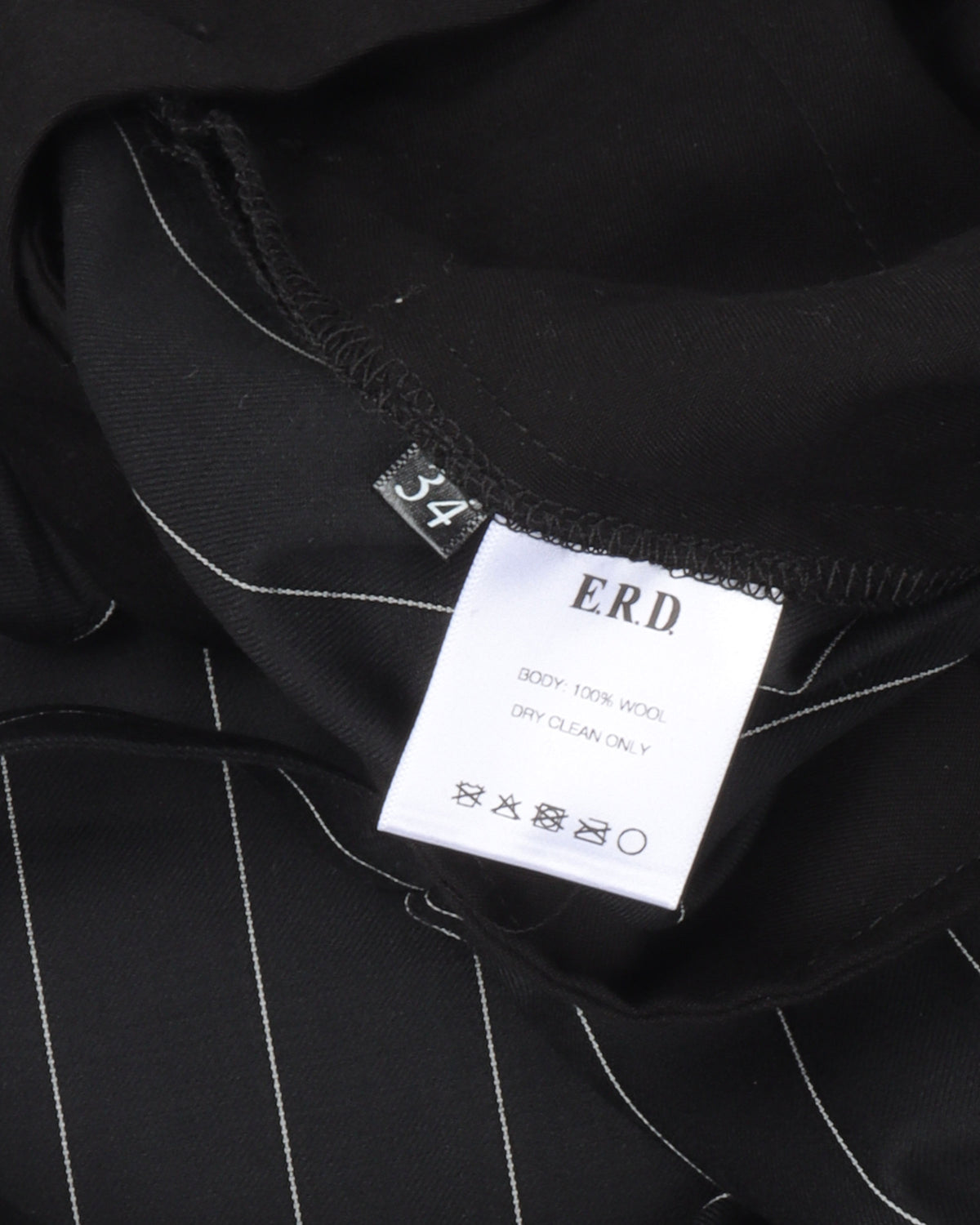 Pinstripe Wool Suspender Trousers