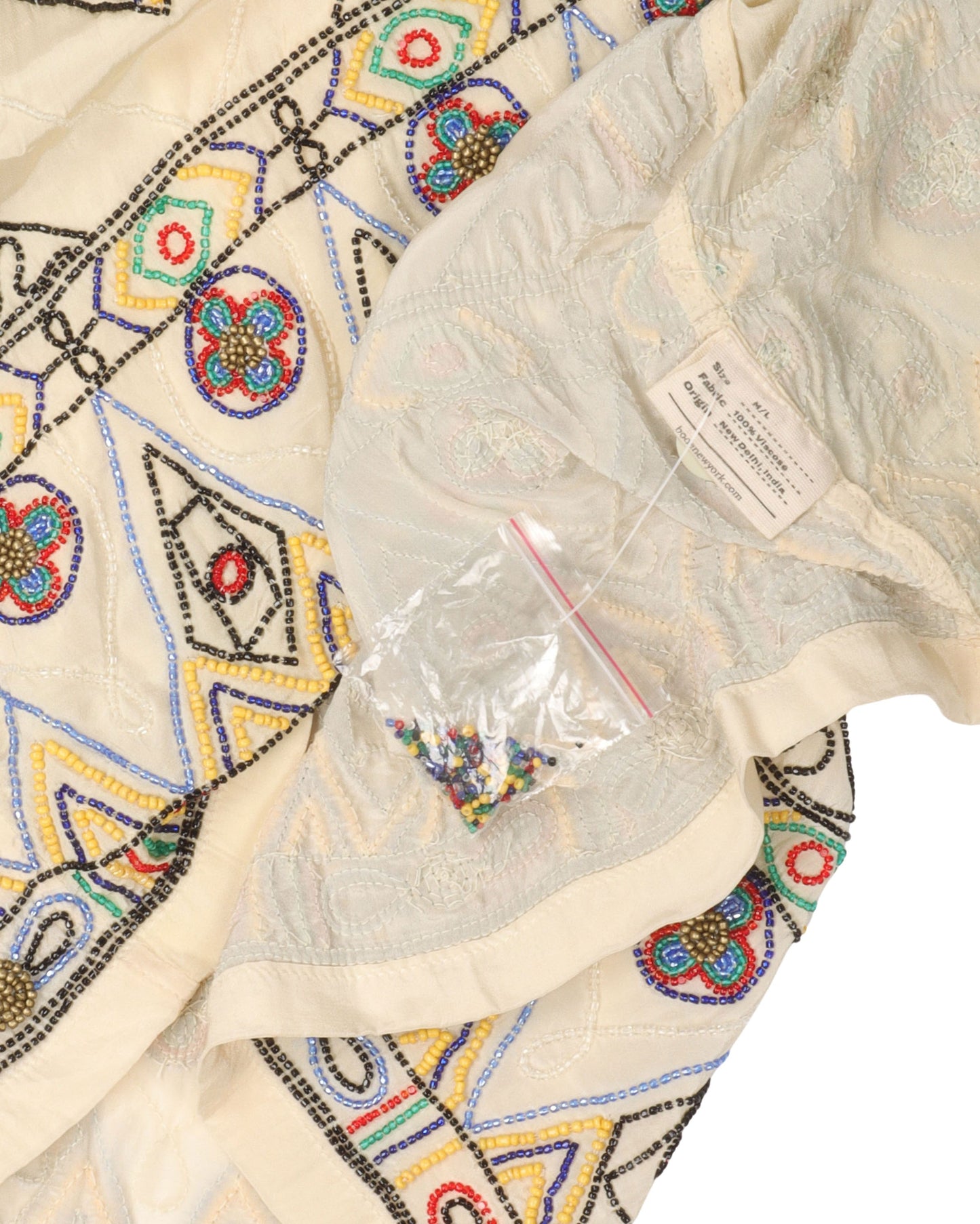 Divine Beaded Short Sleeve Shirt