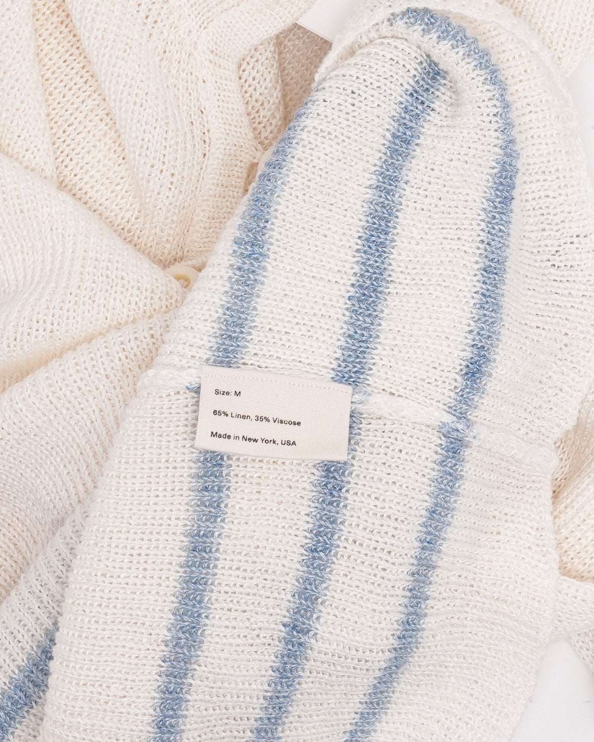 Quincy Striped Linen Blend Polo Shirt