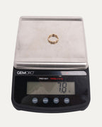 Gold Diamond Micro Dame Tri Link Ring