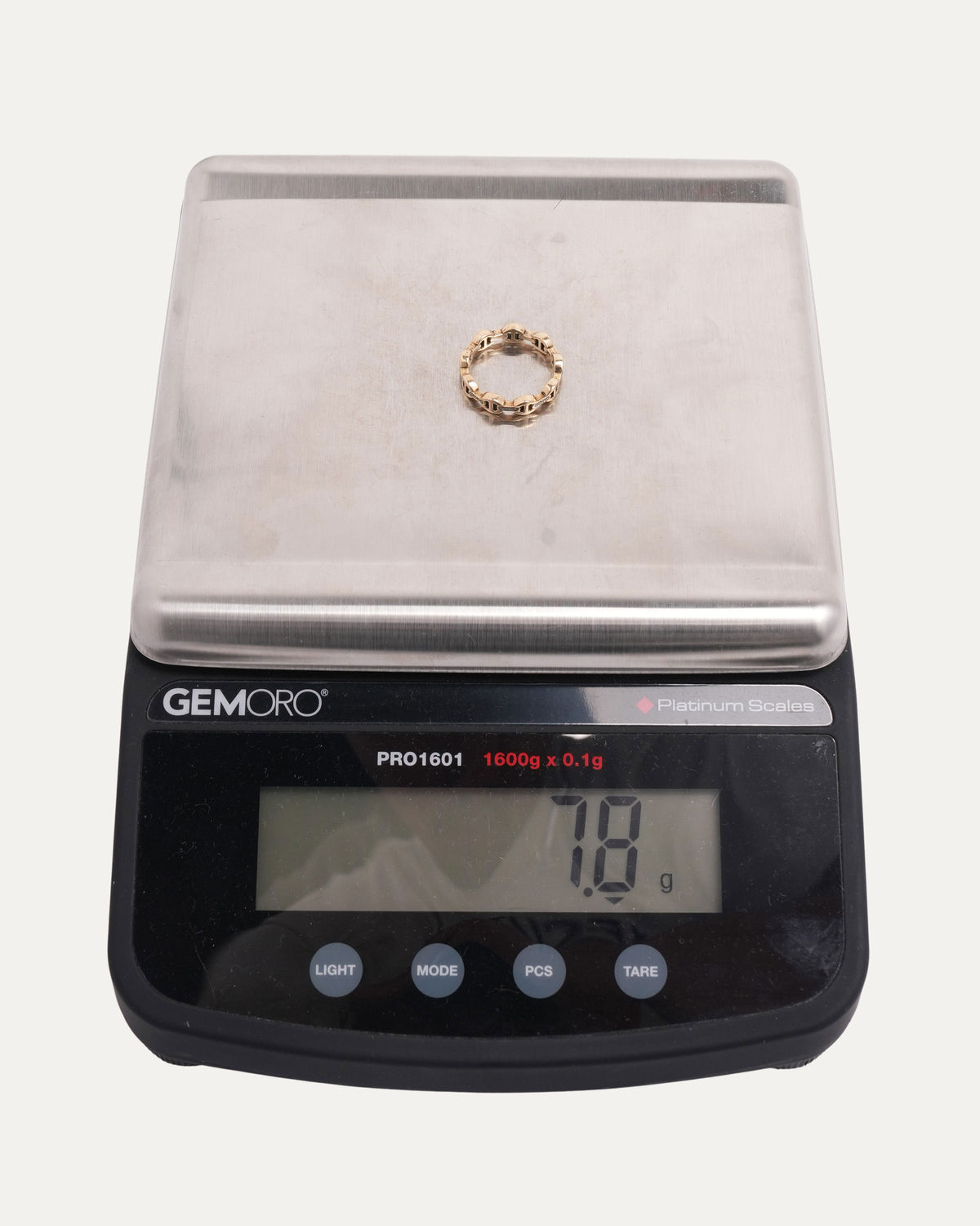 Gold Diamond Micro Dame Tri Link Ring
