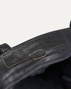 Leather Cross Patch Fleur Knee Pants
