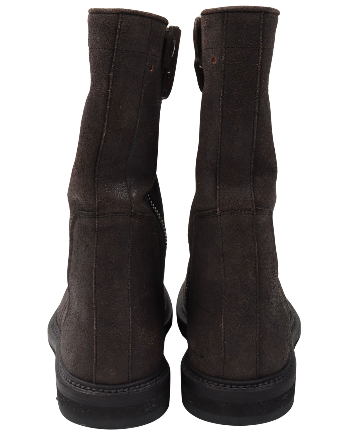 Reverse Leather Creeper Boots