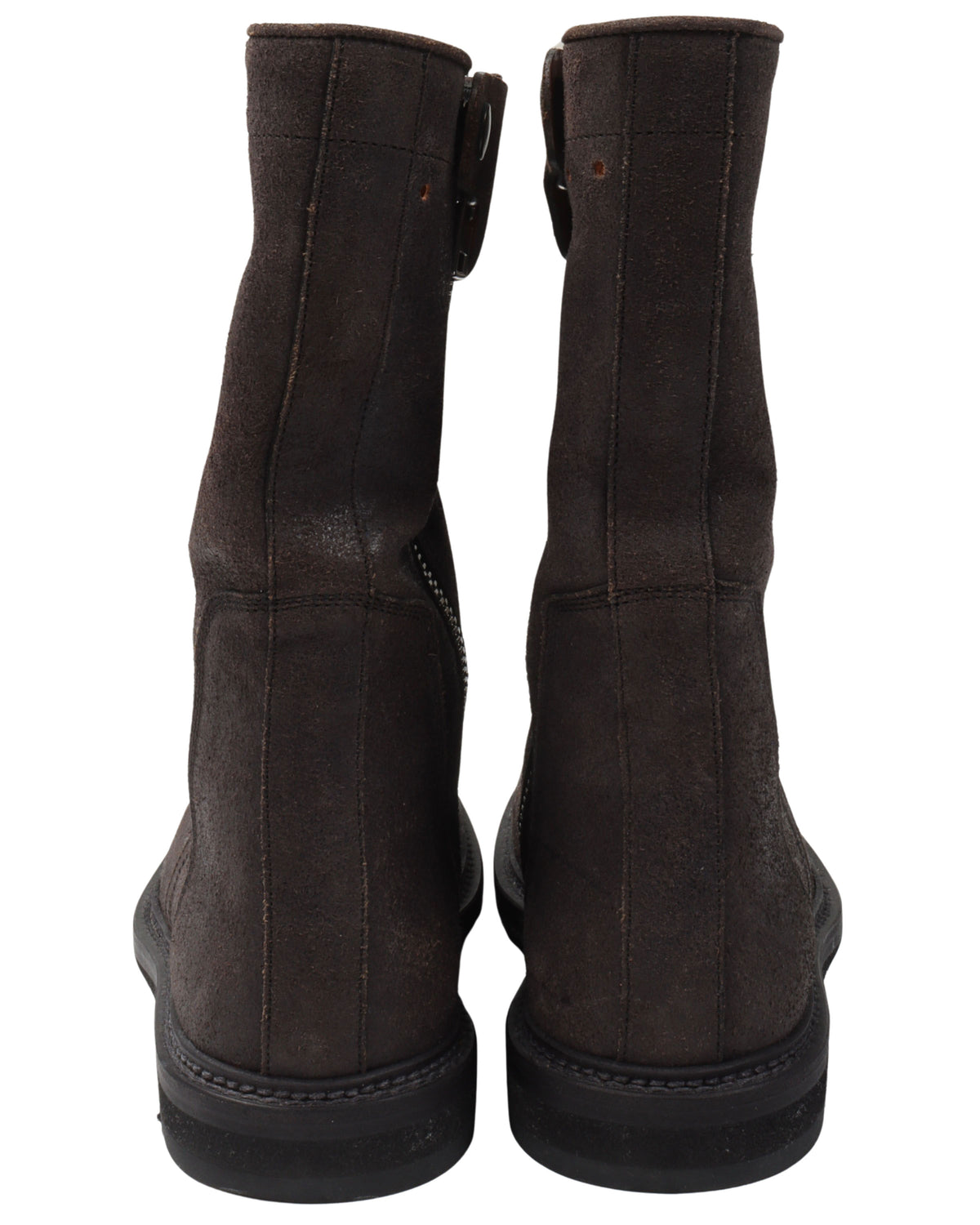 Reverse Leather Creeper Boots