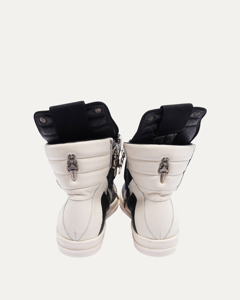 Rick Owens Silver Embellished Geobaskets