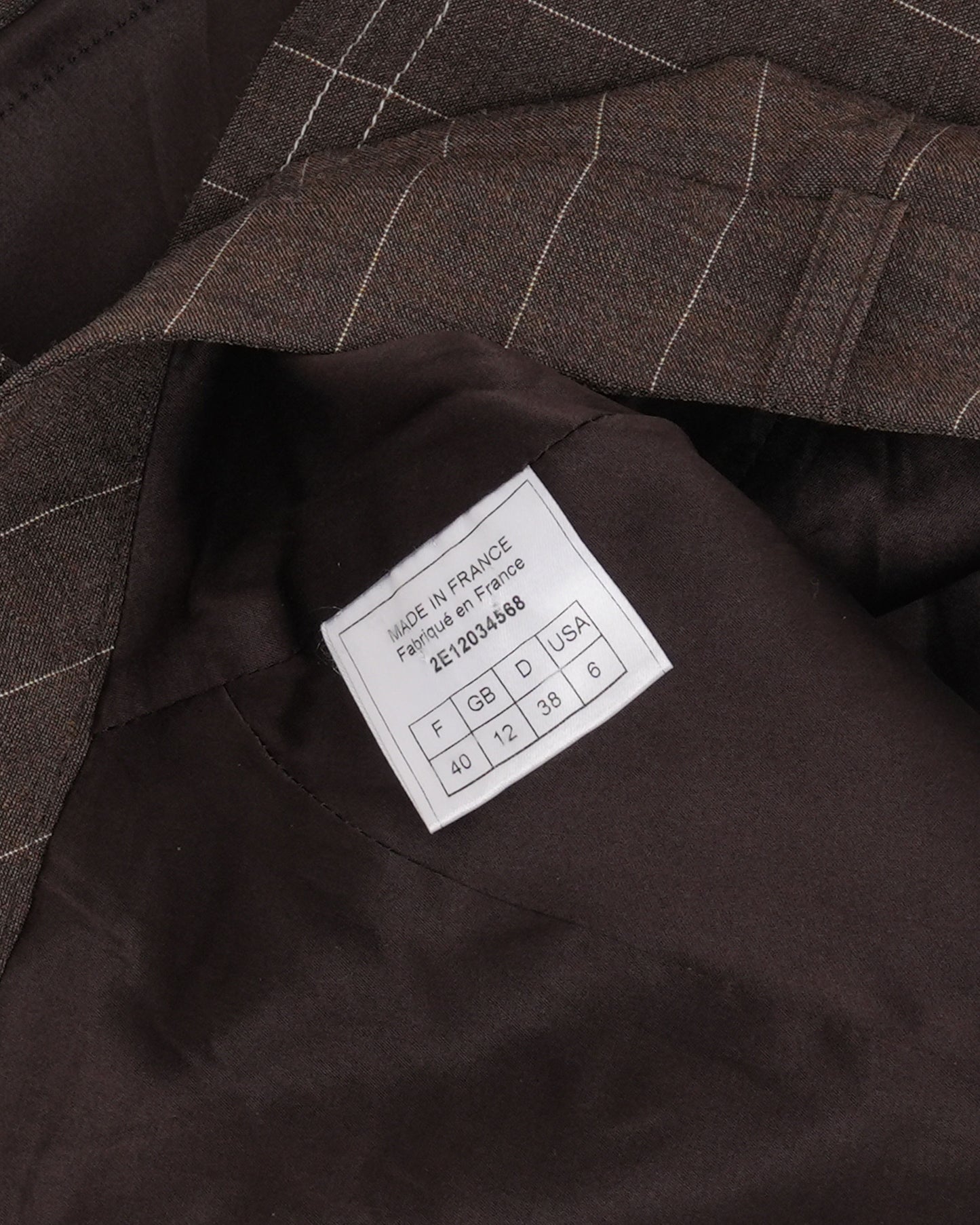 SS 2002 Pinstripe Micro Mini Skirt