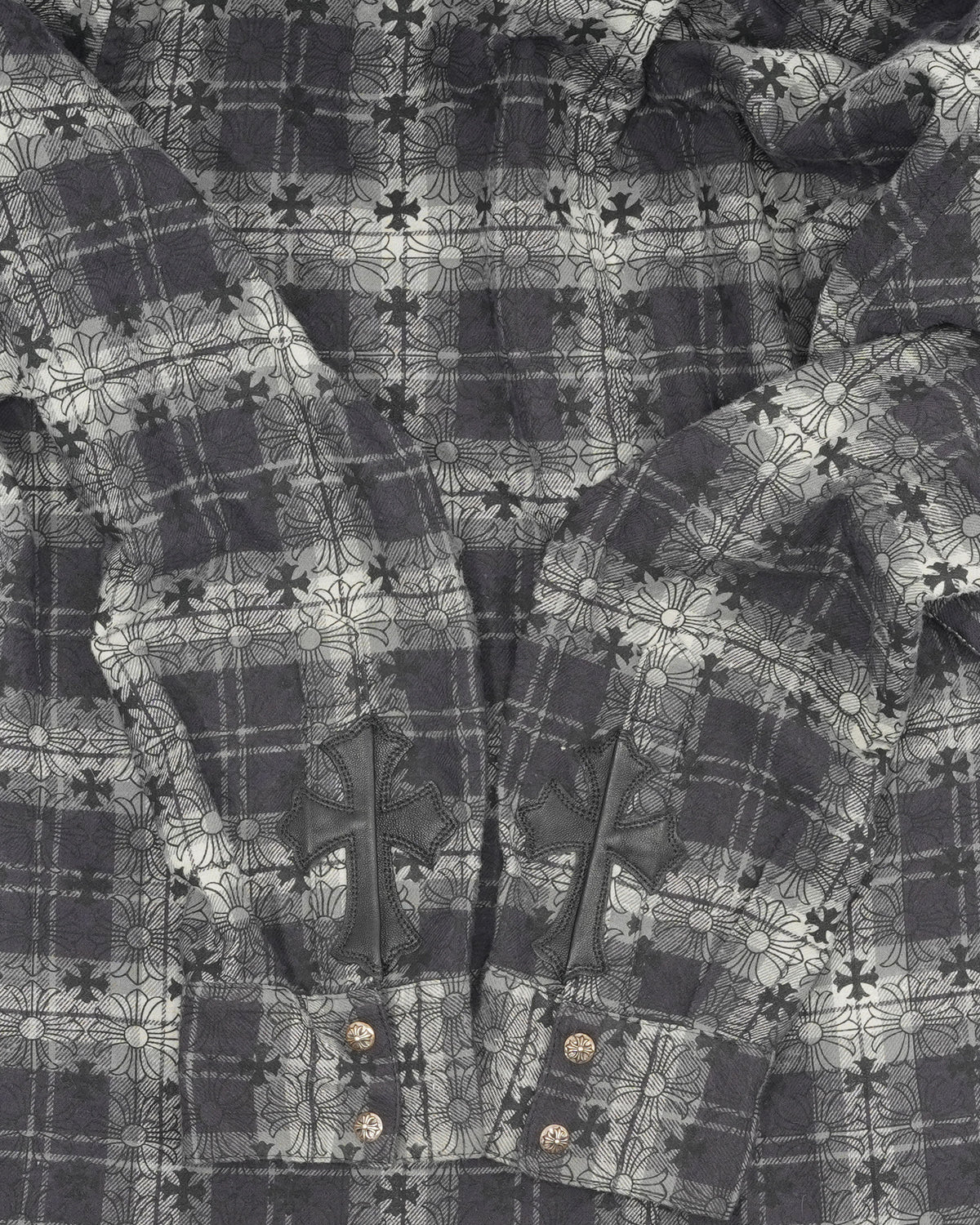 Cross Patch Monogram Flannel Shirt