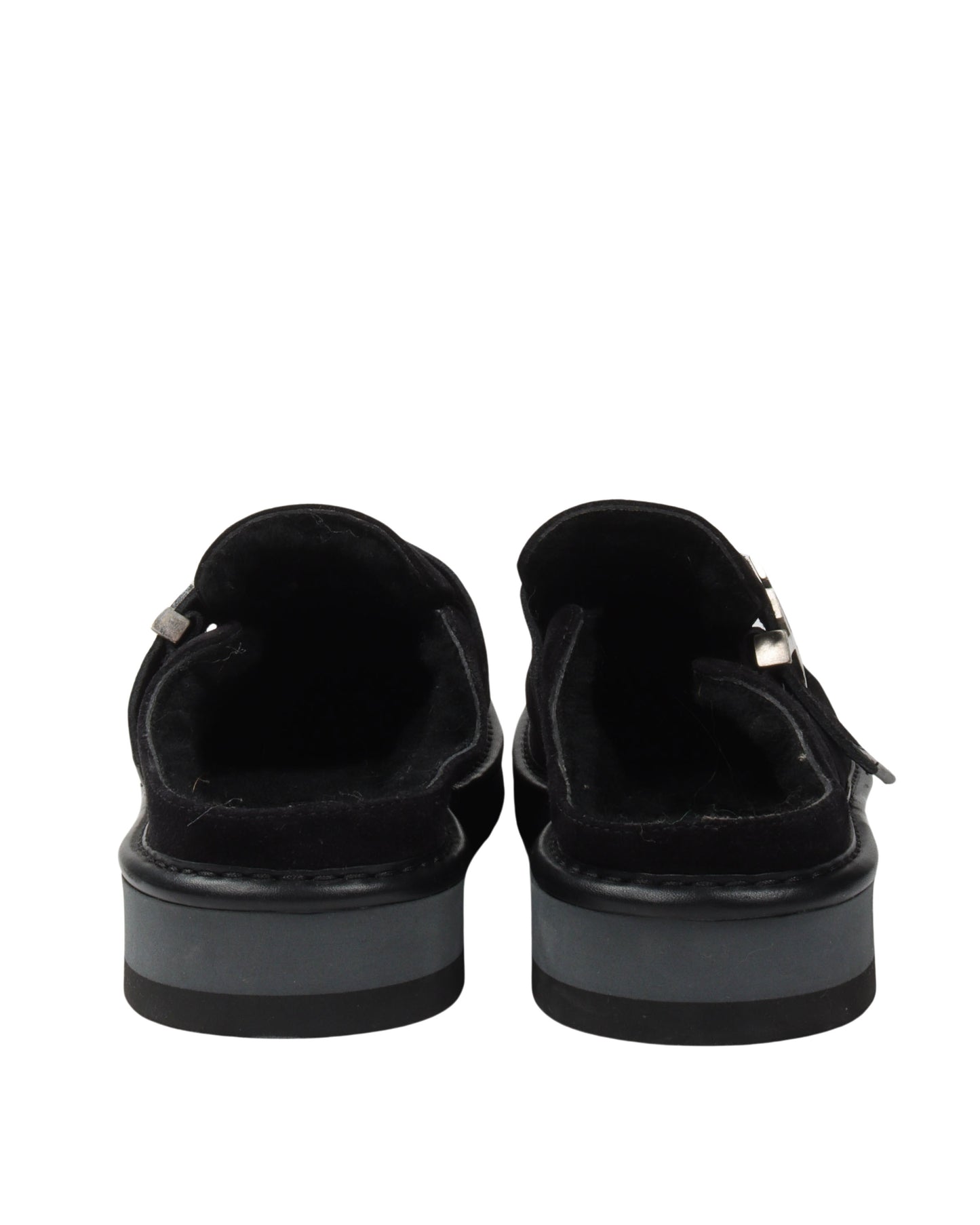 Suede and Fur Mule