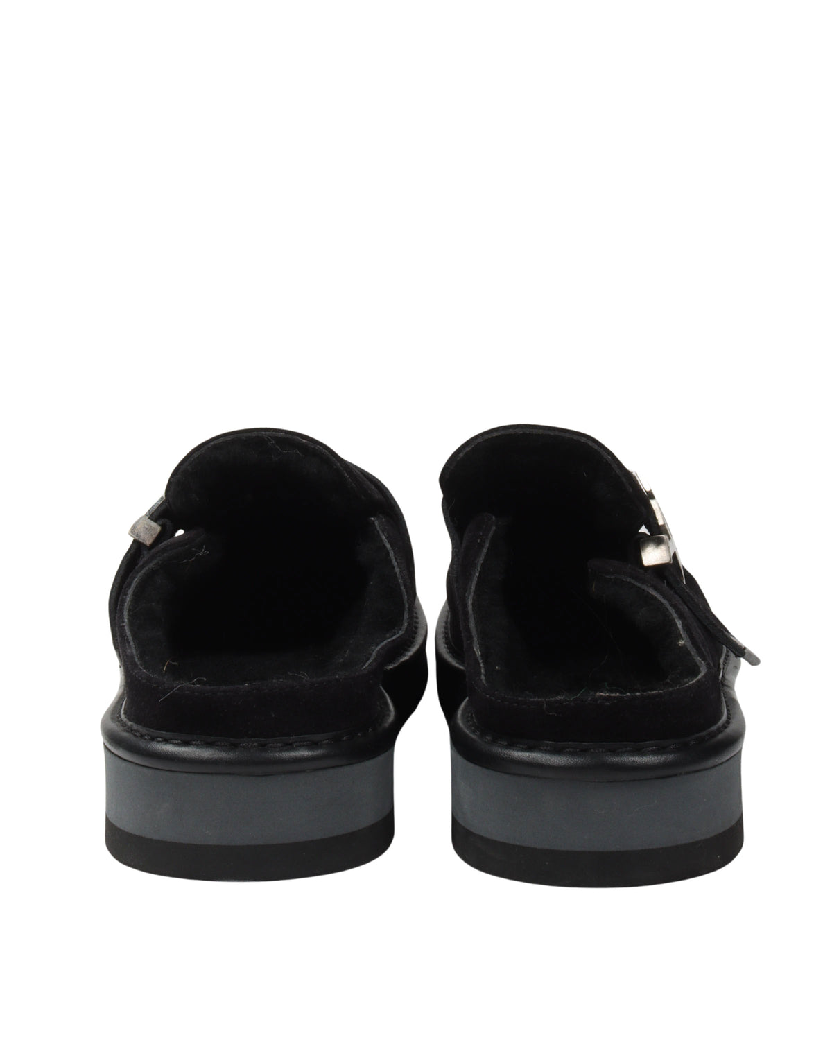 Suede and Fur Mule