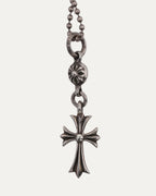 Small Cross and Plus Ball Pendant with Ball Chain