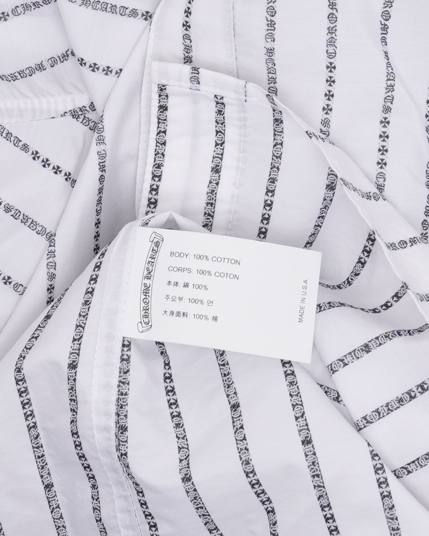 Spellout Pinstripe Shirt