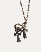 Double Baby Fat Pendant w/ Ball Chain