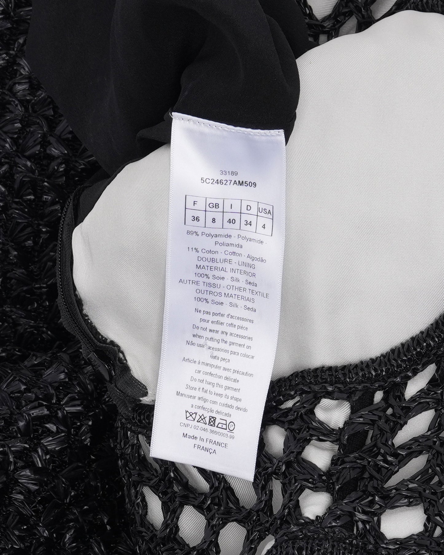 Raffia Overlay Dress