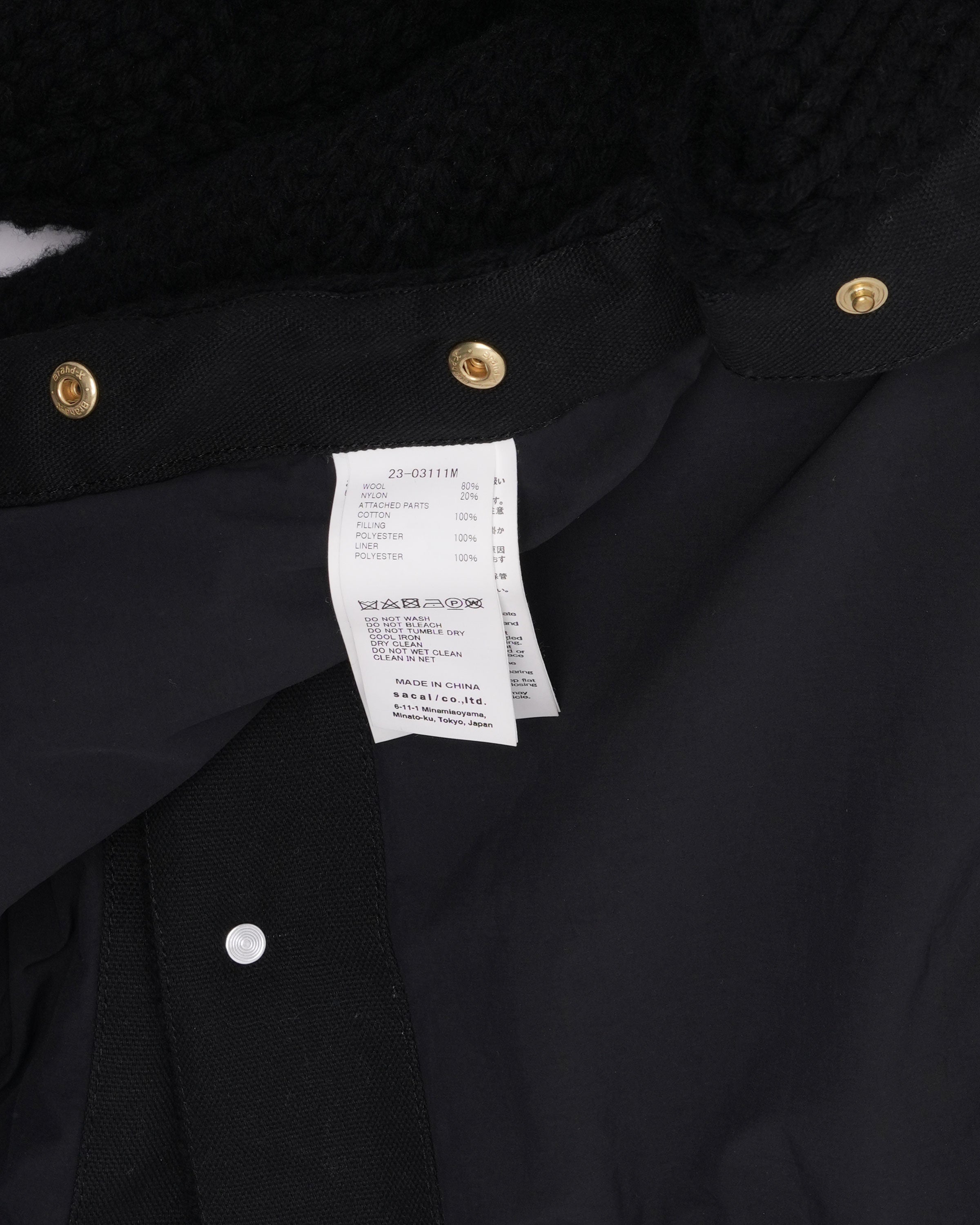 Sacai Carhartt WIP Knit Michigan Jacket – Justin Reed