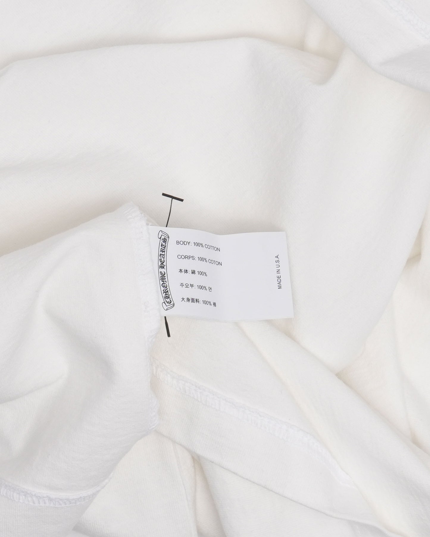 Embroidered Eyechart Long Sleeve Pocket T-Shirt